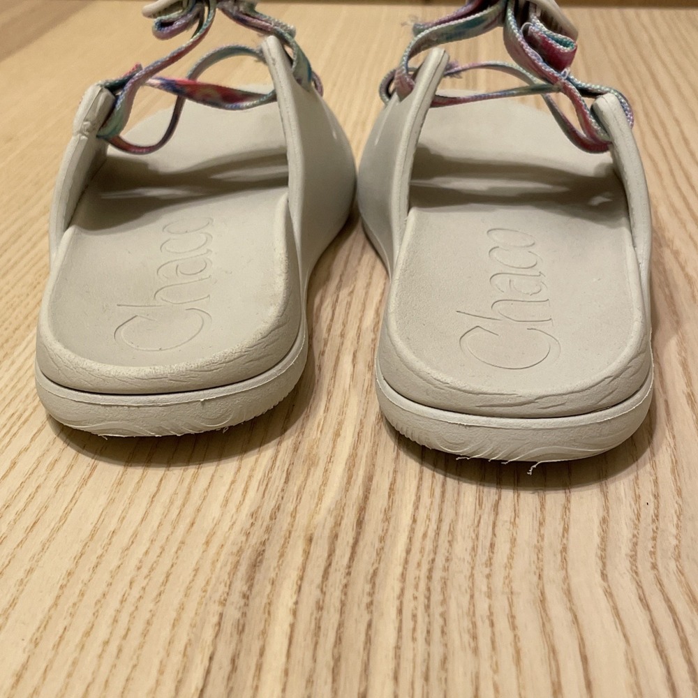 Chaco Kids Chillos Slides Sandals Light Tie Dye Adjustable JCH180343 Girls 3‎ - Picture 5 of 8